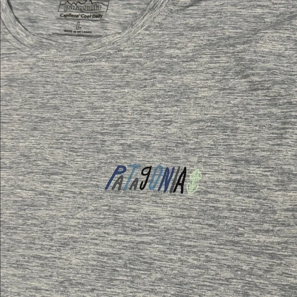 Patagonia Capilene Cool Daily Reef The Rigs graphic shirt men’s sz L - Picture 7 of 9